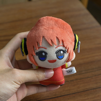 6 modèles de porte-clés en peluche de 12 cm de haute qualité, inspirés de l'anime Gintama (Gintoki Sakata, Kagura, Hijikata Toshiro), pour la décoration de sacs à dos