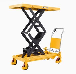 इलेक्ट्रिक हाइड्रोलिक कैंची प्लेटफॉर्म 500 किलोग्राम प्लेटफॉर्म लिफ्ट हाइड्रोलिक टेबल कार्ट लिफ्ट ट्रॉली - Product Image 2