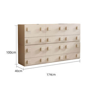 Armoire latérale de rangement en bois massif <span class=keywords><strong>Carmen</strong></span>, style moderne du milieu du siècle, pour chambre à coucher, salle à manger, salon, hôtel, villa, maison - Product Image 6