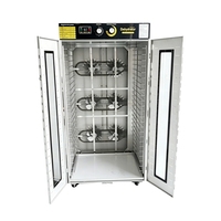 Déshydrateur alimentaire à double porte avec 24 plateaux, contrôle numérique, pour fruits, légumes, viande séchée