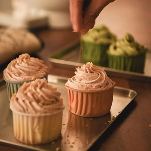 Usine personnalisée roulé Muffin papier tasse enduit résistant aux hautes températures gâteau Snack Cupcake fête de <span class=keywords><strong>mariage</strong></span> cuisson cuisine - Product Image 4