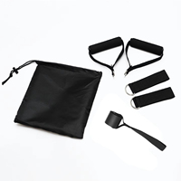 Venta al por mayor mango de cable entrenamiento de gimnasio en casa características D-ring mango de espuma extra ancha para fuerza accesorio de cable entrenamientos Fitness