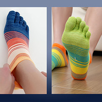 Chaussettes à cinq doigts pour hommes/femmes, chaussettes de sport en coton, chaussettes de cheville