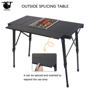Feistel Picnic <span class=keywords><strong>Camping</strong></span> IGT <span class=keywords><strong>Mesa</strong></span> BBQ Grill <span class=keywords><strong>Mesa</strong></span> Plegable Extraíble Picnic al aire libre Mochilero Pesca <span class=keywords><strong>Mesa</strong></span> Luz - Product Image 4