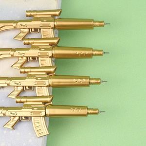 Promotional Creative Simulation Machine Gun Gel <b>Pen</b> With Writing Black Ink or Blue <b>Refill</b> for Student Stationery Gift - Product Image 5