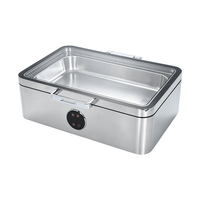 Groothandel Digitale Touch Control Voedselwarmer Rechthoekige Buffetserver RVS Elektrische Chafing Dish