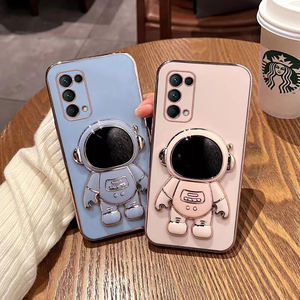 เคสโทรศัพท์มือถือสำหรับออปโป้,เคสนิ่มเคลือบนักบินอวกาศหรูหราสำหรับ <span class=keywords><strong>OPPO</strong></span> Reno 5 6 7 Pro 5K 4 SE 2Z 3 Find X2 X3 X5 - Product Image 2