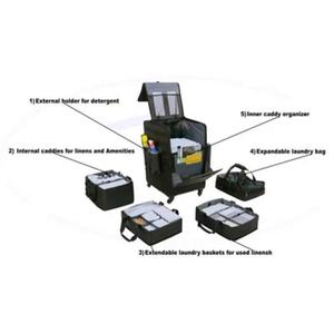 Küçük/kompakt temizlik temizlik arabası hademe çantası - Product Image 2