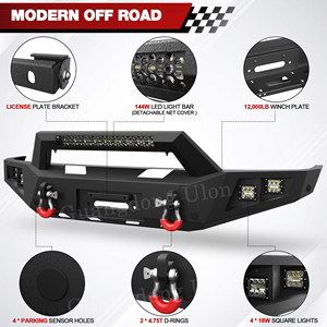 ULON <span class=keywords><strong>Prix</strong></span> d'usine Fit 1992-1997 F150 F250 <span class=keywords><strong>F350</strong></span> Pare-chocs avant et arrière Accessoires tout-terrain Pickup Truck Bumper pour <span class=keywords><strong>Ford</strong></span> - Product Image 4