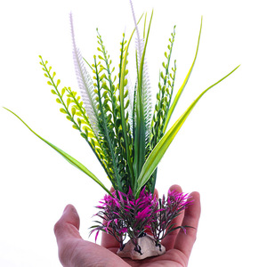 Ornement paysager pour aquarium, herbe aquatique simulée en plastique écologique, <span class=keywords><strong>Levana</strong></span> FZSC-094 - Product Image 4