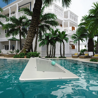 Grande plateforme flottante gonflable en PVC - Radeau durable pour plusieurs personnes, couleur et logo personnalisables pour piscines, lacs, parcs aquatiques