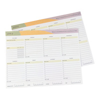 Bloc de notas Impresión personalizada Rasgar Bloc de notas Lista de compras Planificador semanal Bloc de notas Planificador de comidas