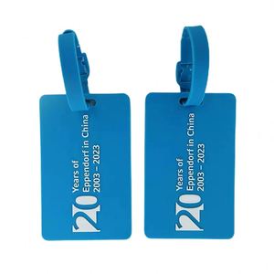 Custom Logo Silicone Luggage <b>Tag</b> Soft PVC <b>Travel</b> Bag <b>Tag</b> Corporate Promotion Gift with Buckle for Suitcases - Product Image 1