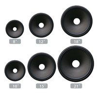 Cône de haut-parleur de 18 pouces oem odm pro, bord du tissu audio, cône de papier de pâte, cône de haut-parleur pressé ou non pressé, cône de papier