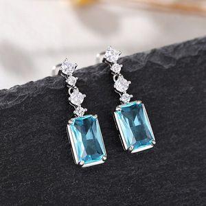 Eleganti Orecchini Pendenti Rettangolari per Donne, Orecchini Pendenti Medi-Lunghi, Gioielli di Moda per Uso Quotidiano e Feste - Product Image 5
