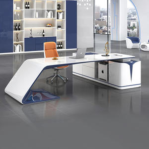 Luxuriöser Moderner Minimalistischer L-förmiger Schreibtisch für Chefs und Manager Holz-Computertisch Modulare Heim-/Büromöbel - Product Image 2