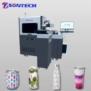 Round Bottle Water Bottle Printer Cylindrical Taper Printer Machine 360 Round Printing Full Automatic