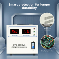 Stabilisateur de tension automatique monophasé SVC-3000VA à enroulement en cuivre, affichage numérique, haute efficacité pour usage domestique
