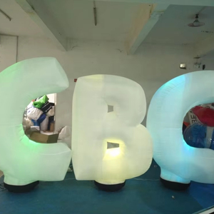 Fabbrica su misura pubblicità illuminazione a Led grande numero gonfiabile e lettere gonfiabile alfabeto per la festa di compleanno - Product Image 3
