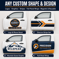 Autocollant magnétique personnalisé de haute qualité, imperméable, avec logo publicitaire, impression UV, pour la décoration de portière de voiture