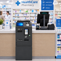 Solutions de gestion de trésorerie, Recyclateur de billets pour pharmacies, Kiosque de gestion de trésorerie, Terminal de paiement automatisé, Libre-service pour le commerce de détail