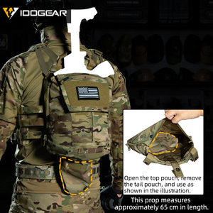 กระเป๋าอุปกรณ์ยุทธวิธี IDOGEAR แบบซิปติดแผง กระเป๋าใส่แม็กกาซีนแบบซิปติดกระเป๋าเป้สะพายหลังยุทธวิธี สำหรับ AVS JPC2.0 CPC - Product Image 5