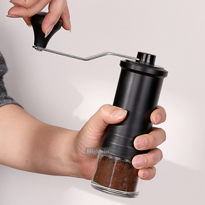 HIGHWIN 6 pezzi portatile Espresso Moka Set manuale macinacaffè tazza da caffè in vetro <span class=keywords><strong>borosilicato</strong></span> per viaggi in campeggio - Product Image 5