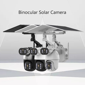 Ngoài trời ống kính kép 6MP không dây 4G tầm nhìn ban đêm PTZ năng lượng mặt trời Powered IP65 CCTV Mạng <span class=keywords><strong>Camera</strong></span> An Ninh - Product Image 2