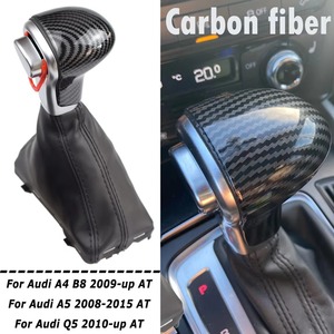Pomo de Palanca de Cambios de Cuero para <span class=keywords><strong>Audi</strong></span> A4 B8 2009 en Adelante/<span class=keywords><strong>A5</strong></span> <span class=keywords><strong>2008</strong></span> en Adelante/Q5 2009-2015/A6 C6 2006-2011/A6L C7 2012-2018 - Product Image 3