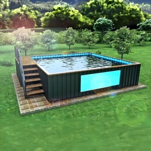 Piscine de luxe hors sol en conteneur maritime de 20 pieds de haute qualité pour usage <span class=keywords><strong>résidentiel</strong></span> et commercial - Product Image 1