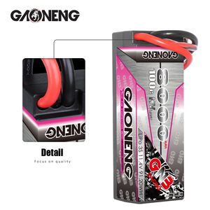 GNB GAONENG 8000MAH 3S 3S2P HV 11.4V 100C RC LiPo แบตเตอรี่ XT90 1/8 1/10 สเกล RC รถแข่งฮาร์ดเคสรถบรรทุกบักกี้ LiHV - Product Image 4