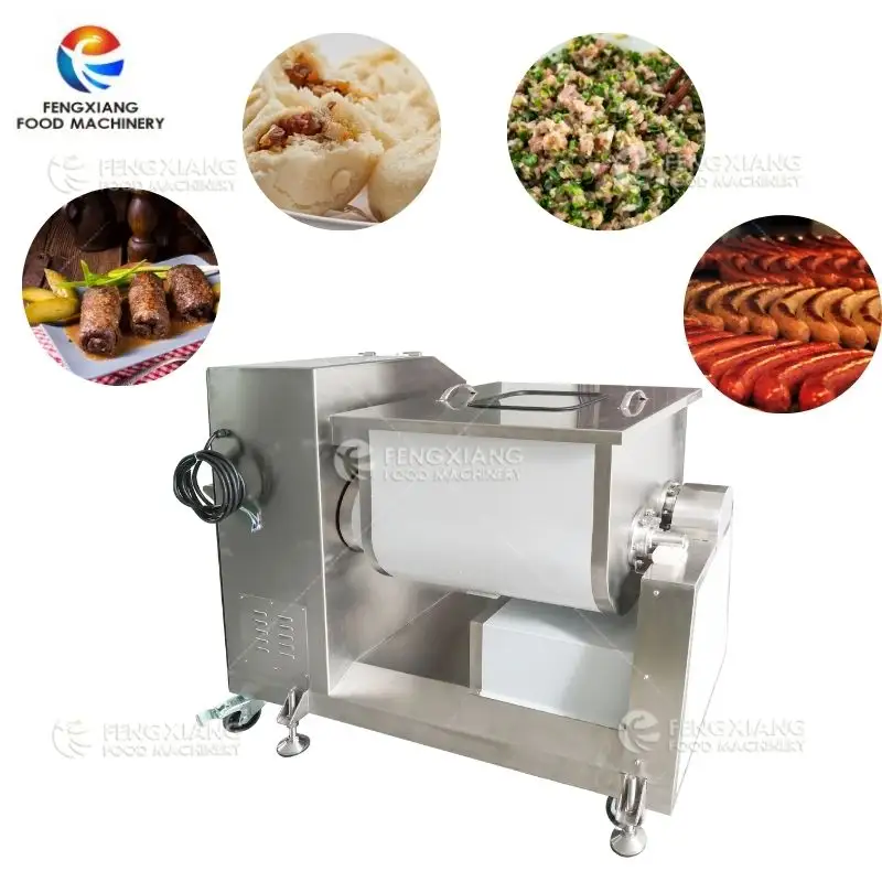 मांस मसाला भरने की प्रसंस्करण मिश्रण मशीन 150L/200L/300L सिंगल-शाफ्ट सब्जी और मांस ब्लेंडर खाद्य मिश्रण प्रक्रिया मशीन