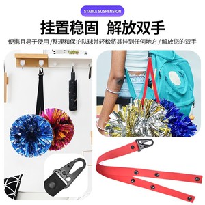 Sangle de sac à dos Donghong Cheerleader Pom Pom 25 mm x 1,5 m en polyester haute résistance pour sacs à dos et cadeaux DIY - Product Image 2