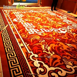 Classic Retro Large Red Color Living Room New Zealand Wool Handtufted Carpet Luxury