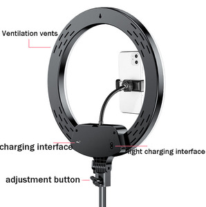 Foto/estudio/teléfono/vídeo profesional Led <span class=keywords><strong>Ringlight</strong></span> con filtro espejo trípode lámpara Led anillo de luz para fotografía, luz, - Product Image 3