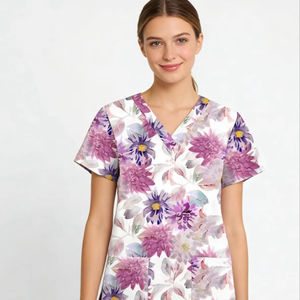 Uniforme d'infirmière, vêtements de travail médicaux pour hôpital, uniforme, hauts de travail de Noël - Product Image 1