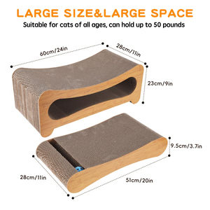 2-in-1 Cat Scratcher <b>Pad</b> Sustainable and Eco-Friendly Made with Sisal and Paper - Product Image 2