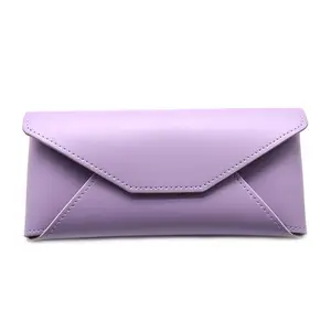 Maofar nouveau style violet luxe Design étui à lunettes de soleil personnalisé femmes Rectangle PU étui en cuir pour lunettes