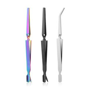 Venta al por mayor de fábrica de nuevos cortaúñas de acero multifuncionales de doble punta para extensión y modelado de uñas de gel UV - Product Image 2