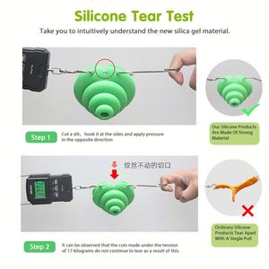 Jouet à mâcher pour chien en silicone de qualité alimentaire, forme de carotte, distributeur de friandises, jouet interactif pour la dentition, corde en coton pour mâcheurs agressifs - Moderne - Product Image 4