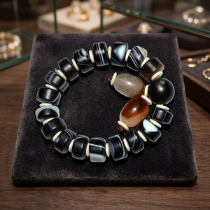 Classic Reiki Gemstone Crystal Bracelet Set for <b>Men</b>-Gift with Rituals and Pendulum - Product Image 2