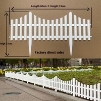 Petite clôture en plastique en gros Installation facile Barrière de jardin de style australien pour les cours et la maison Épissage gratuit