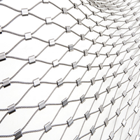 Maille de câble métallique en acier inoxydable Offre Spéciale garde-corps Cages à oiseaux à armure toile pour perroquets volière Net Zoos Technique de traitement de coupe