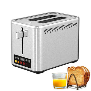 Smart Touch 4-Slice Digital Toaster 6 Shade Controles de pantalla táctil Ranuras extra anchas para panes gruesos Bagels 10 segundos Descongelación - Product Image 2