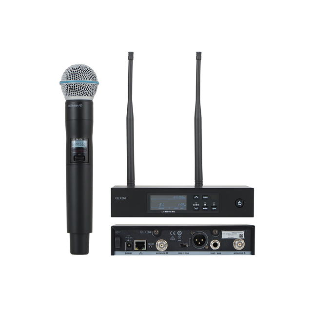QLXD4 BETA58 Vocal Microfone Wireless Microphone BETA58 Professional FM Handheld Dynamic Mic Guangdong Noise Cancelling