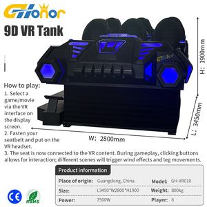 เครื่องเล่น <span class=keywords><strong>VR</strong></span> เสมือนจริงเครื่องจำลองรถถัง <span class=keywords><strong>VR</strong></span> สำหรับสวนสนุกสนามเด็กเล่นในร่มสำหรับผู้เล่น6คน - Product Image 3