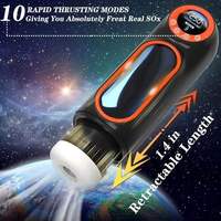 Hands Free Powerful Thrust ing High Speed Männliche Mastur bator Maschine Automatische Teleskop Vagina Masturbation Sexspielzeug Für Männer