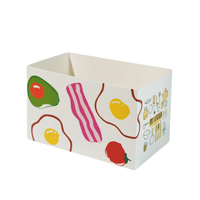 Boîte à emporter pour petit déjeuner hamburger de style coréen boîte à toast aux œufs épais emballage de sandwich boîtes en papier assorties