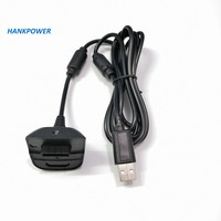 Vente en gros d'usine, câble de données de charge USB en cuivre pur de 1.8M pour contrôleur de jeu sans fil XBO X360
