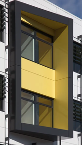 แผ่นอลูมิเนียมคอมโพสิตกันไฟ ป้องกันไฟฟ้าสถิตย์ ยูโรบอนด์ โมเดิร์น หนา 3 มม. 4 มม. 6 มม. แผ่น ACP เมทัลลิก ทนรังสียูวี รับประกัน 20 ปี - Product Image 6